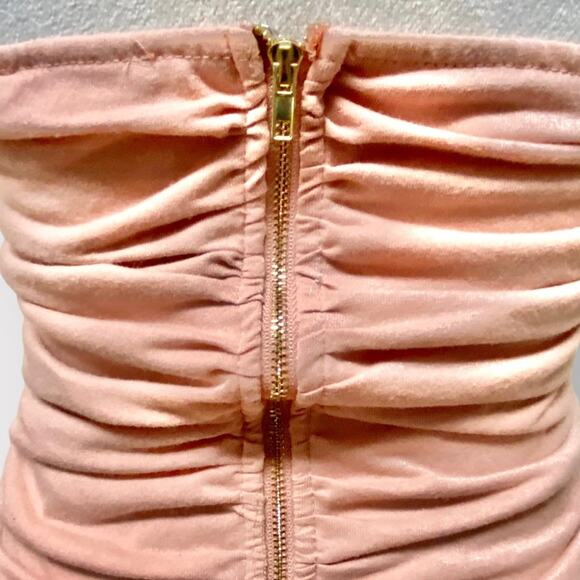 Fashion Nova Strapless Bondage Dress Pink - Picture 7 of 7